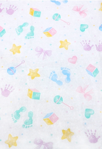 AKTIE Zijdevloei - Vloeipapier Bedrukt Baby 50x75cm 200 vellen