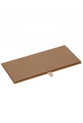 Luxe Klepenvelop Doosje Tampa Met Magneet Naturel Kraft 19x9cm 25stuks