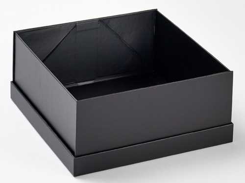 Luxueuze Geschenkdekseldoos diamond Zwart Mat 26x25.5x11.5cm 12stuks