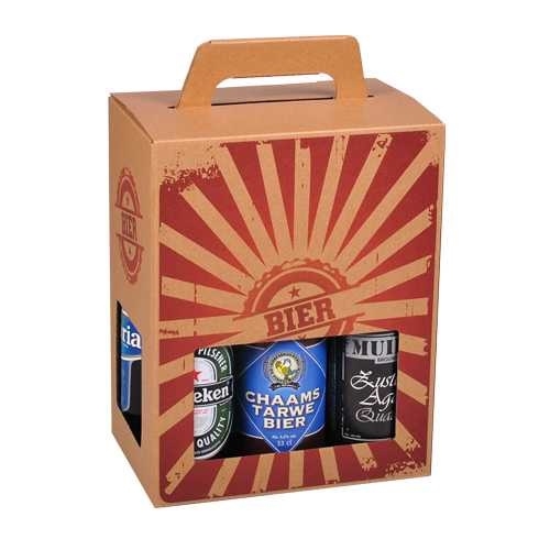 Bierverpakking Draagdoos Bier Sun voor 6 flesjes Bier 33cl 50stuks