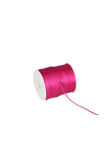 Kadolint Satijn Koord Fuchsia 2mm x 100 meter