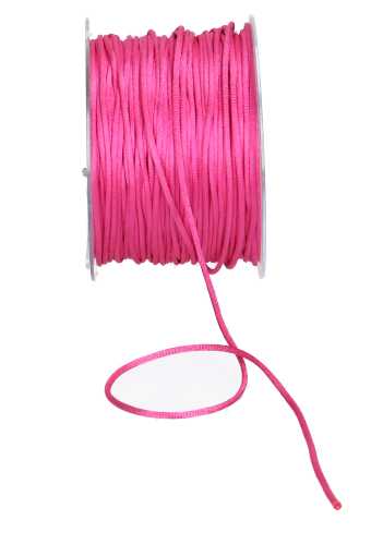 Kadolint Satijn Koord Fuchsia 2mm x 100 meter