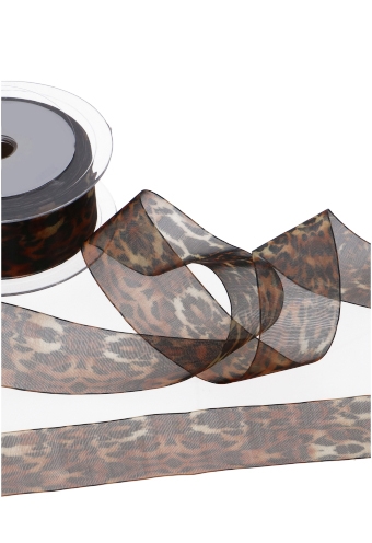 Luxe Organza Kadolinten Tijger 40mm x 20meter