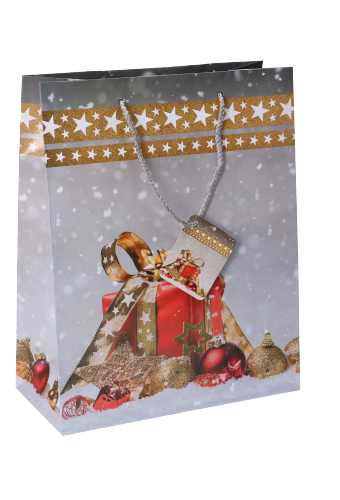 Kersttasjes Medium Kerstgeschenk 18x10x23cm 12stuks