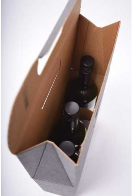 Luxe Bierverpakking  Zwart voor 3flesjes 75cl Bier 27x9x38.5cm 30stuks