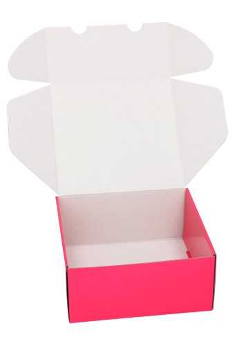 Luxe Verzenddoos Rolo Fuchsia Blinkend 24x23x11cm