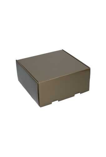 Luxe Verzenddoos Rolo Taupe Blinkend 24x23x11cm OP IS OP