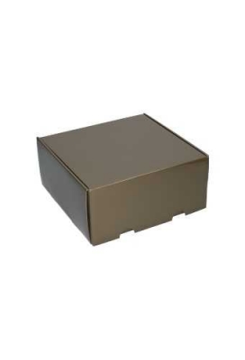 Luxe Verzenddoos Rolo Taupe Blinkend 24x23x11cm OP IS OP