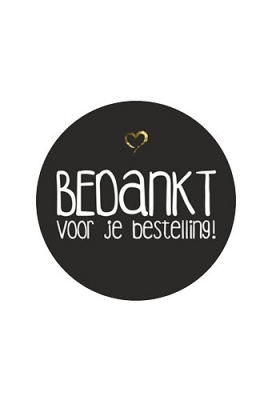 Etiketten Everyday Bedankt Voor Je Bestelling Zwart 3.9cm 500stuks Etiketten Everyday Bedankt Voor Je Bestelling Zwart 3.9cm 500stuks
