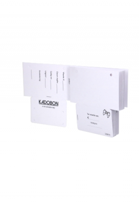 Giftcard Wit 8.5x5.3cm Met Controlekaartje 10stuks