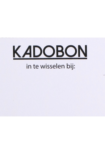 Giftcard Wit 8.5x5.3cm Met Controle Kaartje 25stuks