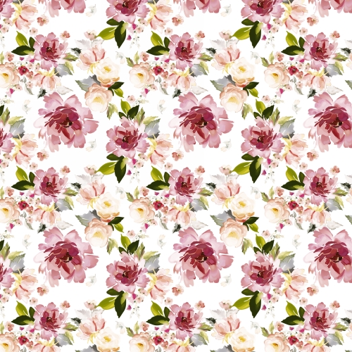 Kadopapier Trendy Romance Flowers 60cm x 200meter