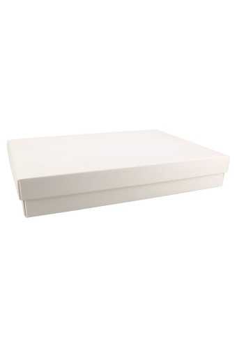 Luxe Kadodoosje & Deksel Bruno CREME Wit 22x16x3.5cm 300gr 10stuks