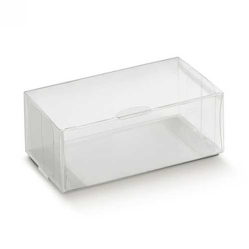 Transparant Rechthoekig Kadodoosje Plastic PET 8x4x3cm 10stuks