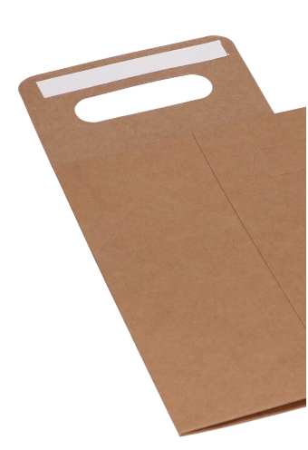 Kadodoos Flores Met Handgreep Hoog Model Kraft & Tape 13x8x18cm 10st