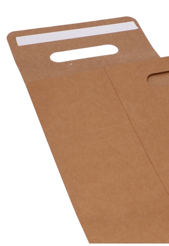 Kadodoos Flores Met Handgreep Hoog Model Naturel & Tape 16x9x26cm 10st