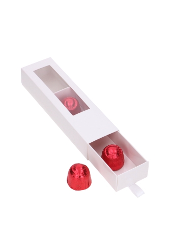 Bonbondoosjes 1 Ladeboxje Wit Glans Laag 16x4.3x2.8cm 10stuks