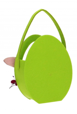 Paastasje Haasje Vilt & Hengsel 11x6x15cm 1 stuk