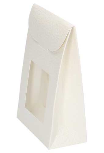 Kadozakje Java Met Sluiting & Venster Lederlook Creme 9x4.5x13cm 10st