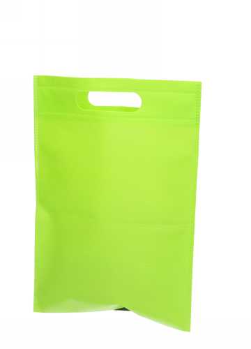 Draagtas Dongo Nonwoven Uitgesneden Handvat Groen 23.5x35cm 200stuks