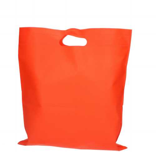 Draagtas Dongo Nonwoven Uitgesneden Handvat Oranje 23.5x35cm 200stuks