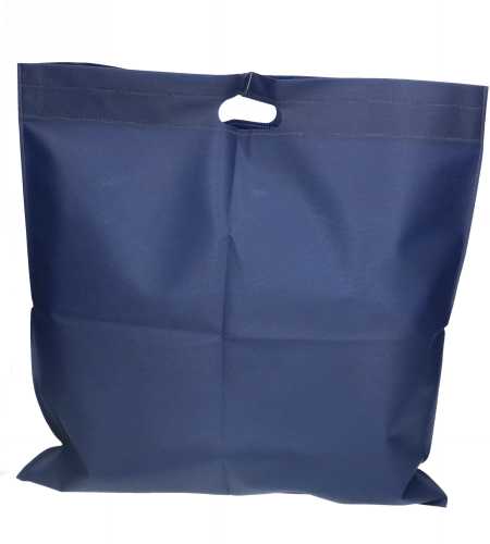 Draagtas Dongo Nonwoven Uitgesneden Handvat Blauw 48x50cm 200stuks