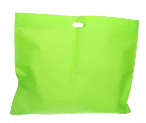 Draagtas Dongo Nonwoven Uitgesneden Handvat Groen 48x50cm 200stuks