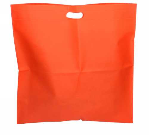 Draagtas Dongo Nonwoven Uitgesneden Handvat Oranje 48x50cm 200stuks