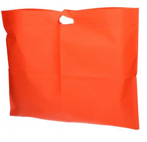 Draagtas Dongo Nonwoven Uitgesneden Handvat Oranje 58x50cm 200stuks