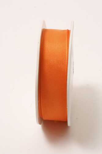 Luxe Taft Cadeaulint Met IJzerdraad Oranje 23mm x 20meter