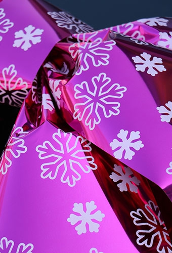 Magnum Autostrik Livorno Rood Snow Flake Print Wit 70x50+60cm