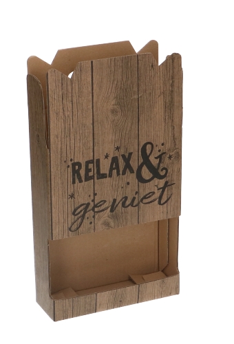 Bierdozen Relax Beer 3 flessen Draagdoos & Venster 18x6x23.5cm 15st