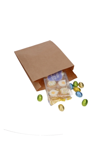 AKTIE Cadeauzakjes Met Zijvouw 5cm Kraft Naturel 70gr 21x29+2cm 500st