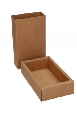 Schuif Deksel Kadodoosje Jakarta Kraft FSC® 15x8x4cm 10stuks