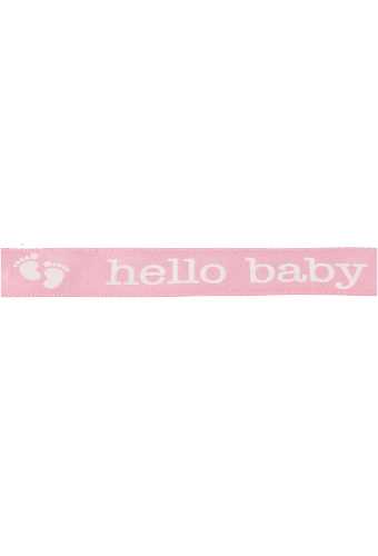 Kadolint Satijn Hello Baby Roze 15mm x 15 meter