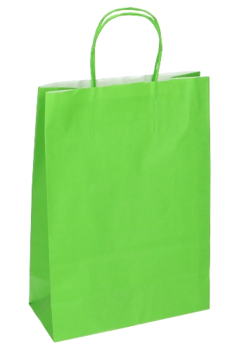 Papieren Draagtas Kassel Met Handvat Lime Groen A3 32x12x41cm 50stuks