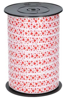 Krullint Hartjes Rood 10mm x 225 meter