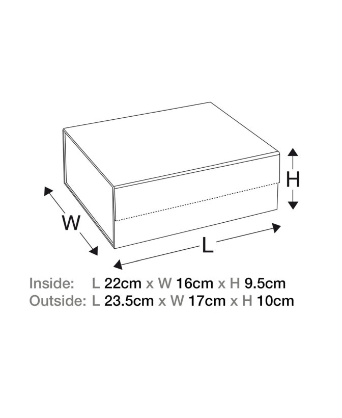 Luxueuze Magneetdozen Diamond & Satijn Wit Mat 22x16x9.5cm 12stuks