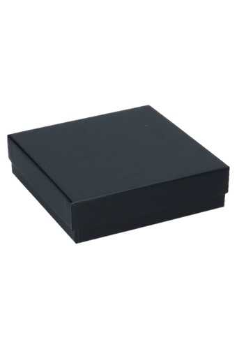 Luxe Geschenkdoos & Lint Gleuf Zwart Mat Bilbao 14.5x14.5x4cm 10st