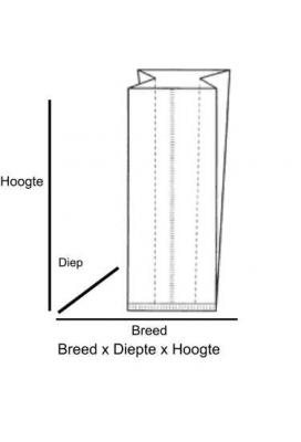 Cellofaan Zakjes Met Zijvouw Transparant 10+8x27cm 30micron 100stuks