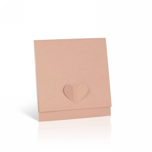 Kadobon & Envelop Love Naturel 12.5x12.5cm 10stuks