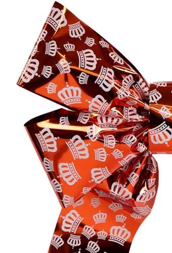 Magnum Autostrik Livorno Kroontjes Metallic Oranje 70x50+60cm