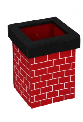 Geschenkmandje Vilt Schouw Sint 13x10x10cm 1stuks