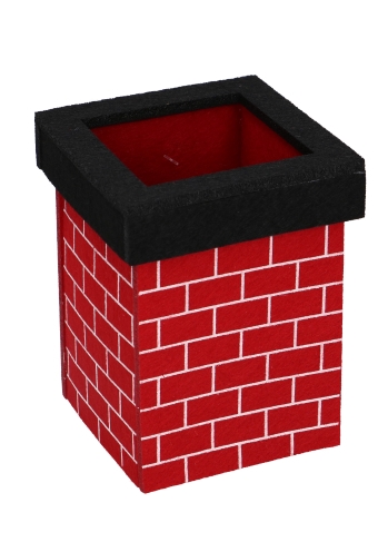 Geschenkmandje Vilt Schouw Sint 13x10x10cm 1stuks