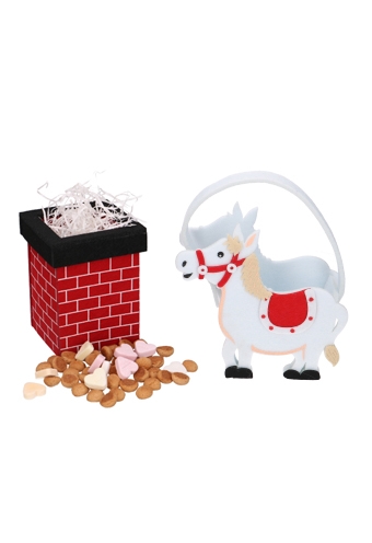 Geschenkmandje Vilt Schouw Sint 13x10x10cm 1stuks