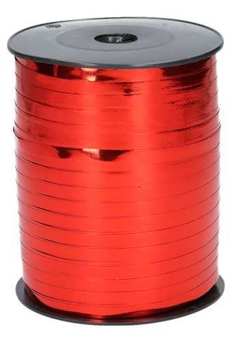 Krullint Metallic Reflex Rood 5mm x 500 meter
