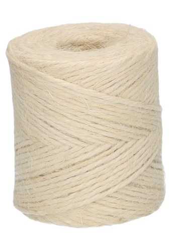 Koord Lint Jute Wit 2mm x 70 meter