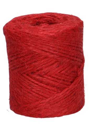 Koord Lint Jute Rood 2mm x 70 meter