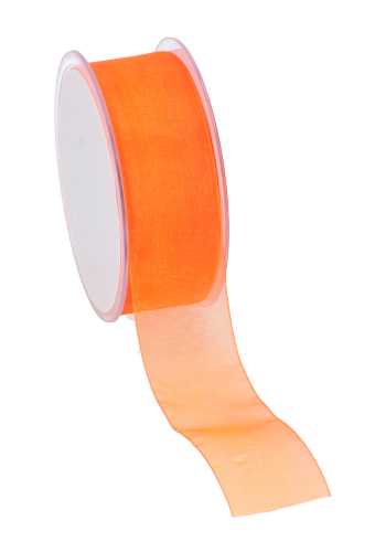 Organza Lint Oranje 38mm x 50 meter.