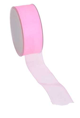 Organza Lint Baby Roze 38mm x 50 meter.